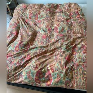 Pottery Barn Caesarea Twin Duvet Cotton Button Closure Bed Comforter Cover EUC